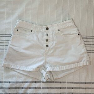 Roxy High Waist White Shorts
